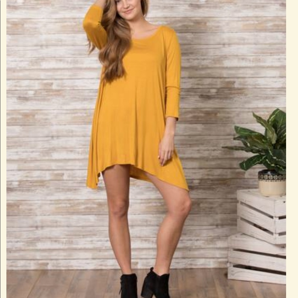 Mustard yellow dress brand new with tags